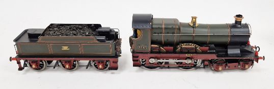 Kit or scratch built 00 gauge locomotive or engine with tender 'City of Truro' no. 3717, 39cm long
