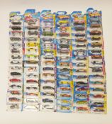Large quantity of Hot Wheels die-cast vehicles, boxed, including: HW Showroom models, an Angry Birds