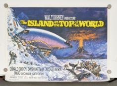 Cinema poster for the film 'The Island at the Top of the World' (rolled)