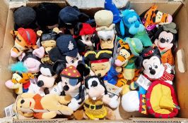 Disney beanies - collection of 23 Walt Disney World and Disney stores bean bag toys including Winnie