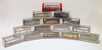 Cased Corgi limited edition 'The Original Omnibus Company' diecast buses including Plaxton
