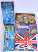 Assorted vintage boardgames, to include Ker Plunk no 2415-8, c.1967, Trivial Pursuit, Battleboard