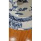 Pair Chinese Imari-style porcelain plates, each with deer to centre, blue and red panelled floral - Image 11 of 13