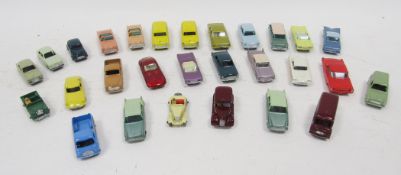 Collection of Lesney Matchbox model vehicles to include two Ford Zodiac convertibles, no.39 with