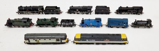 Collection of ten 00 gauge railway engines/locomotives including Lima 'The Lord Provost', Hornby