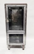 Early to mid 20th century steel medical cabinet by Emesay of Park Royal Road, London, single