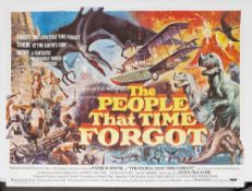 The People That Time Forgot (1977) British Quad film poster for the fantasy-adventure starring