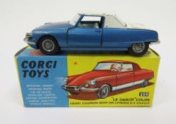 Corgi Toys No.259 LE-Dandy Coupe - two-tone white and metallic blue body, pale blue interior, chrome