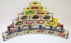 Boxed Lledo diecast vans, buses and vehicles, 1:40 scale including Hamleys, Days Gone, vintage