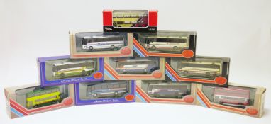 Boxed EFE 'Exclusive First Editions' diecast buses, 1:76 scale, including Leyland National MK I Long