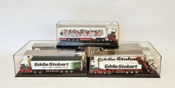 Cased Eddie Stobart diecast 'Mn TGX XLX curtainside Caitlin Elizabeth H6098' articulated lorry