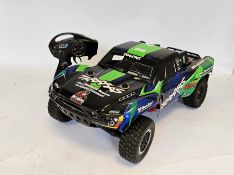 Traxxas TRX Green Slash VXL 2WD brushless short course radio controlled truck with Traxxas TQi