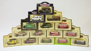 Boxed Lledo 'Days Gone' diecast vans and cars, approximately 90 including Vanguards, Collectors