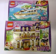 Two boxed Lego 'Friends' sets being 41101 - Grand Hotel (understood to be complete but unchecked)