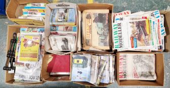 Large quantity of model railway and railway related magazines including Railway Modeller, The