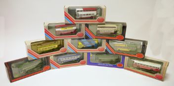 Boxed EFE 'Exclusive First Editions' diecast buses, 1:76 scale, including Bristol Re11 West