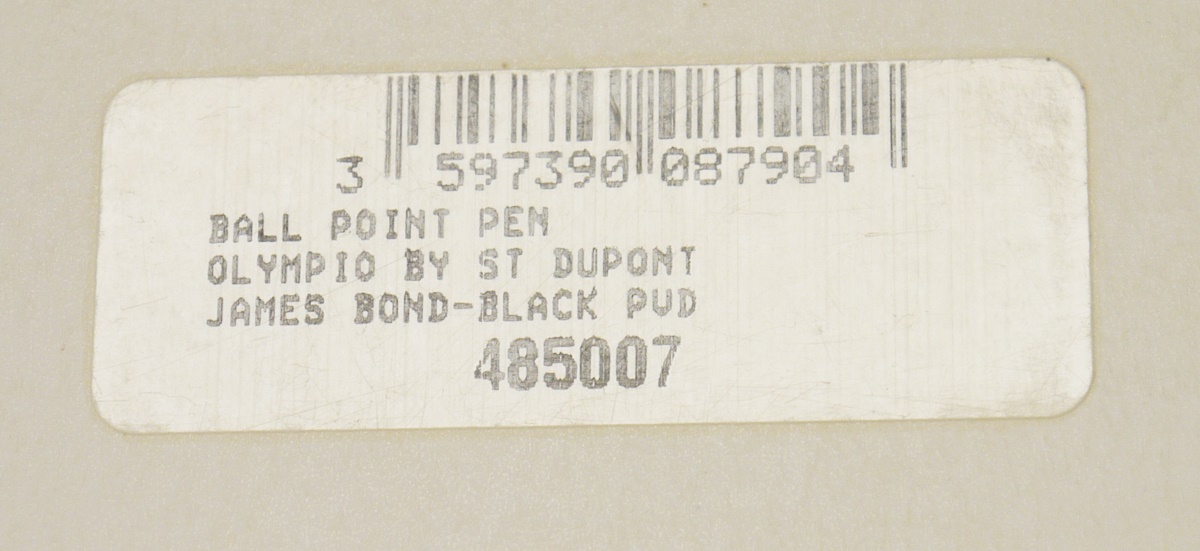LOT WITHDRAWN; ST Dupont James Bond 007 limited edition ball point pen, complete with original - Image 2 of 7