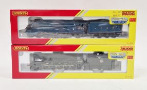 Two boxed Hornby 00 gauge model railway engines being R3395TTS 'Mallard' LNER class A4 '4468' with