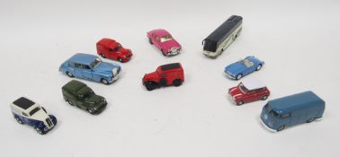 Corgi Whizz Wheels Bentley Series T, Corgi VW type 2, Fordson 5cwt van 'Royal Mail', Kings Tours