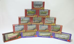 One box of Exclusive First Editions die-cast 1:76 scale model vehicles, boxed, including: De Luxe