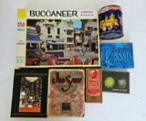 Quantity of assorted board games and other games to include a Staunton boxwood chess set in original