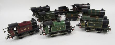Unmarked 0-4-0 loco Southern no.29, Hornby 0-4-0 loco GWR 4560, Hornby Type 101 0-4-0 LNER loco,