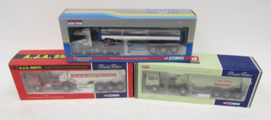 Three boxed Corgi Limited edition diecast 1:50 scale models to include CC11904 ERF EC Powder