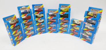 Collection of boxed Matchbox diecast advertising MB-38 vans, comprising 10 limited edition special