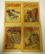 The Wizard comics dating from 1930 to 1942, including issue numbers 391, 653, 708, 764, 771, 778,