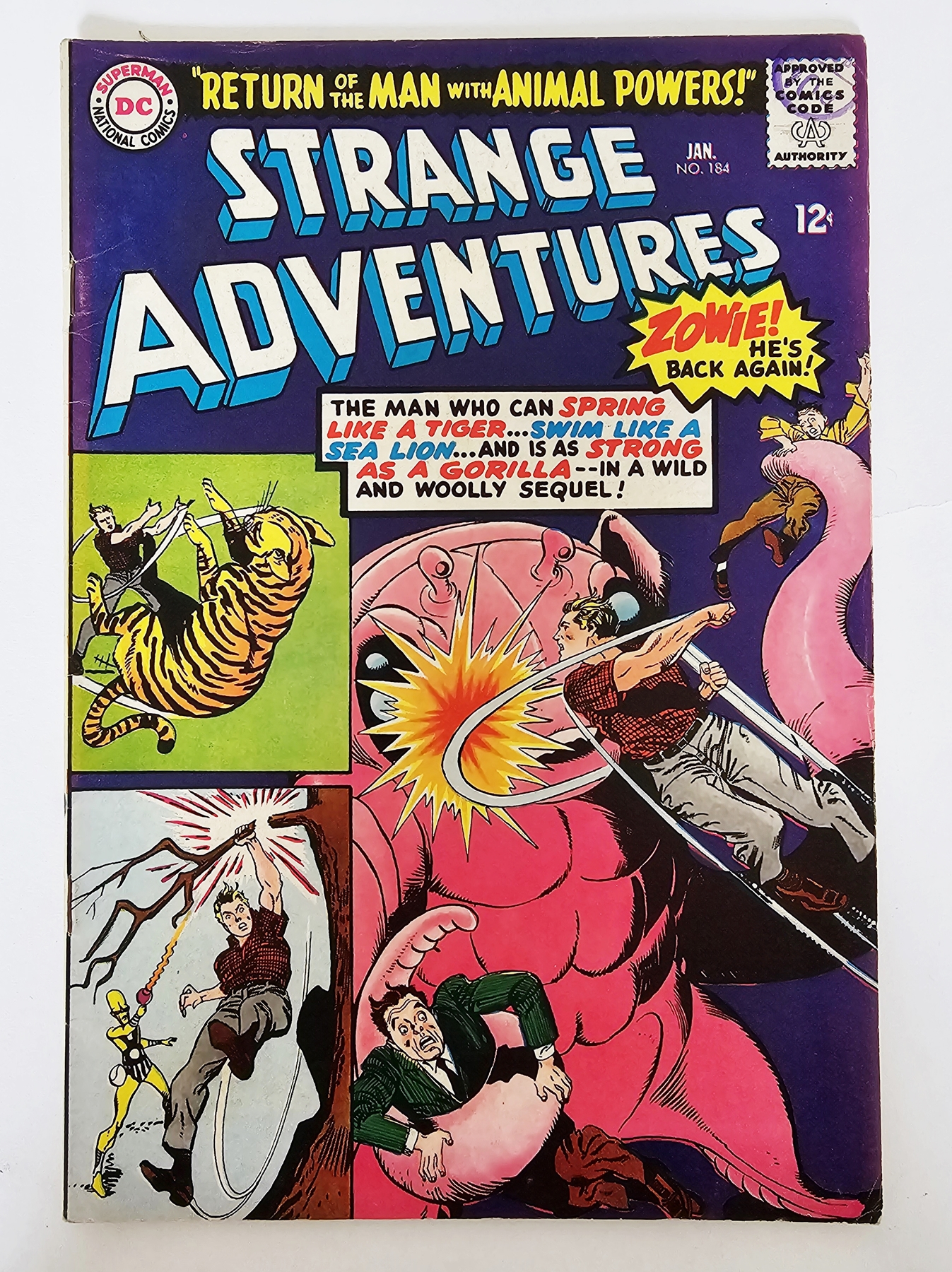 DC Strange Adventures #180 (1965) - Origin and first appearance of Animal Man (Bernhard "Buddy" - Image 4 of 12