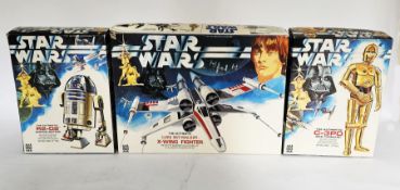 Three boxed 1977 Denys Fisher Scale Model kits to include Star Wars R2-D2, Star Wars R2-D2 and