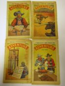 Adventure comics dating from 1922 to 1943 including issue numbers 27, 70, 794, 815, 825, 842, 854,