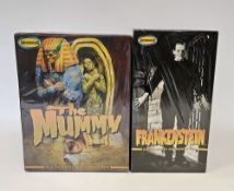 Two Moebius plastic assembly kits to include 'Frankenstein' and 'The Mummy'. Both boxed and in film