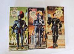 Three boxed Aurora Knight Series plastic assembly kits to include 471 The Silver Knight of Augsburg,