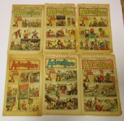 Adventure comics dating from 1944 to 1950, an almost complete run from issue 1150 to 1354 (issue