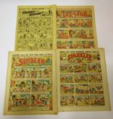 Collection of mainly 1930's (with a few 1920's and 1940's) large sheet comics including Funny