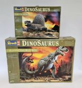 Four boxed Revell Dinosaurs model assembly kits to include 6740 Tyrannosaurus Rex, 6473