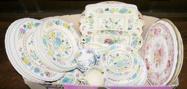 Mason's 'Regency' pattern tea and dinner ware including plates, bowls, sandwich plates, tea cups,