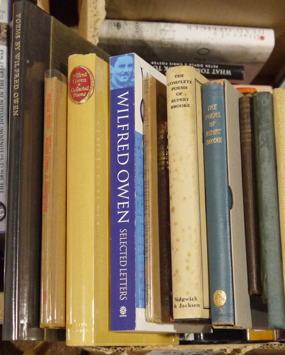 Militaria - World War I poetry to include Rupert Brook, Wilfred Owen, Lawrence Binyon, Siegfried - Image 6 of 6