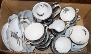 Mixed lot of ceramics and glass ware including Royal Albert 'night and day' coffee set, Royal
