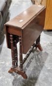 Early 20th century mahogany Sutherland table, 60cm long