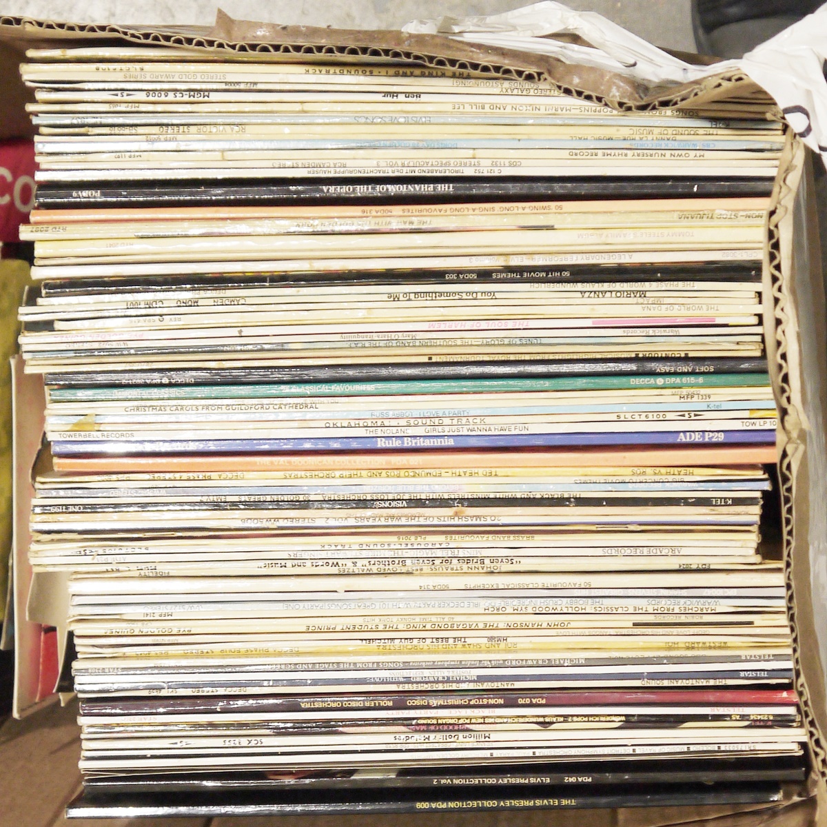 Vinyl records - collection of singles and albums, mainly from 1970's and 1980's including Elvis,