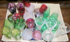 Mixed lot of ceramics and glassware including Art Deco Royal Doulton ' Nerissa ' coffee set, acid