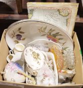 Quantity of assorted ceramics and glassware to include two Royal Worcester Evesham pattern serving