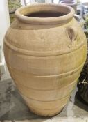 Large Amphora terracotta urn, 74cm high  Condition Report Surface wear and molding imperfections