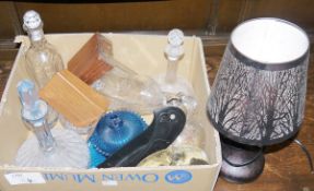 Mixed lot of ceramics, glassware and other household and collectable items including toy diecast