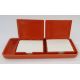 Walter Zeischegg for Helit orange desk accessories set, comprising two orange stacking pin trays, - Image 4 of 6