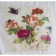 An Edwardian silk padded cover, embroidered with a crane amongst cherry blossom on a green silk - Image 6 of 12