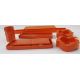 Walter Zeischegg for Helit orange desk accessories set, comprising two orange stacking pin trays, - Image 2 of 6