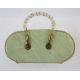 1950's Dorset Rex Fifth Avenue style woven metal and plastic, oval shaped bag, mirror inset lid, - Image 3 of 4